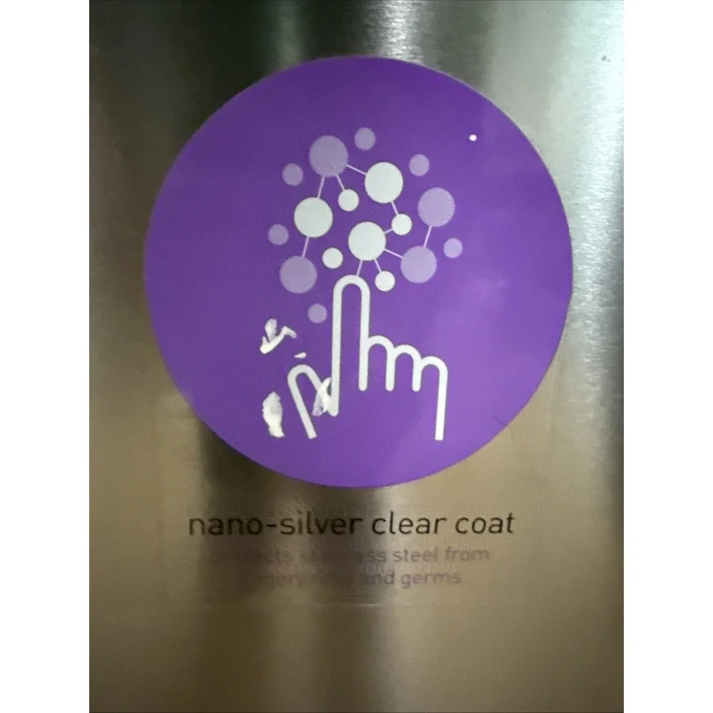 Simplehuman Stainless Steel Step Trash Can Liner Pocket Trash Can 45L